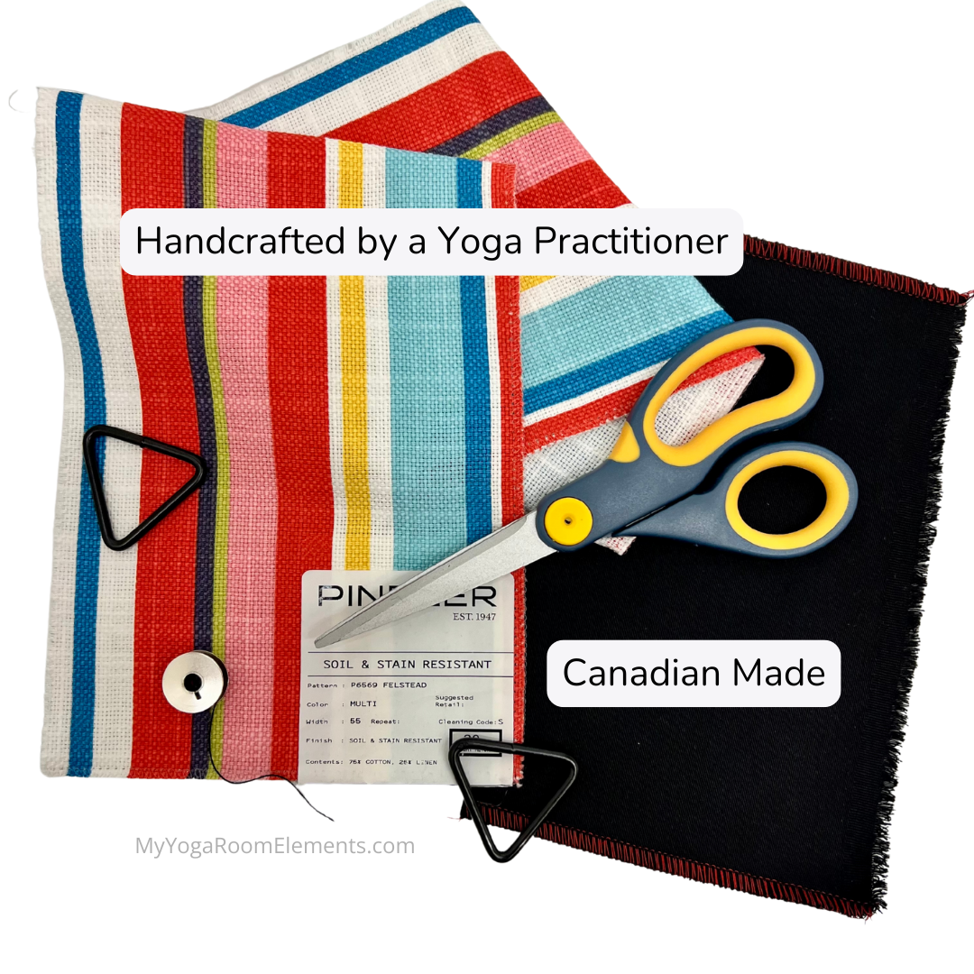 Red Zipper Yoga Mat Bag | Feldstead Stripe