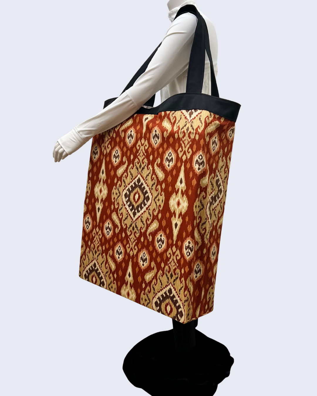 Yoga Tote | Red Ikat