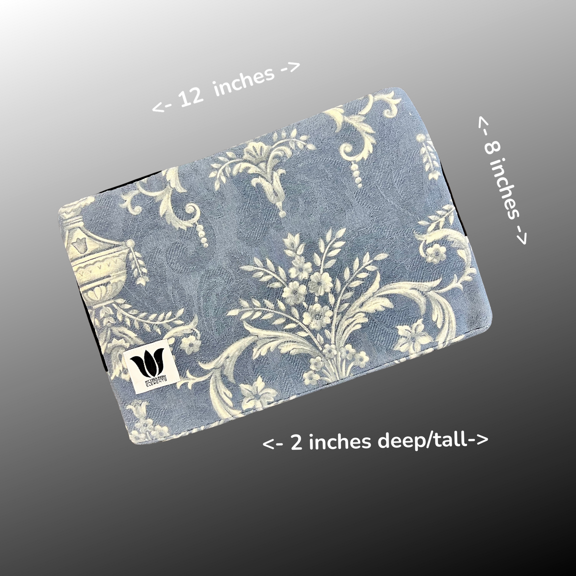 yoga pilates workout fabric covered block handcrafted in canada