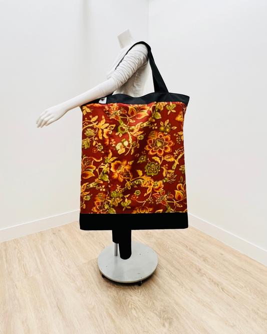 Yoga Tote | Red Floral