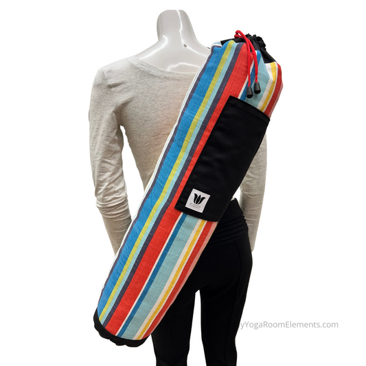 Red Zipper Yoga Mat Bag | Feldstead Stripe