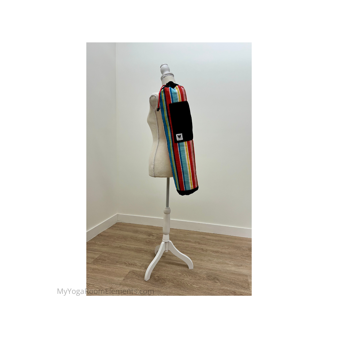 Red Zipper Yoga Mat Bag | Feldstead Stripe