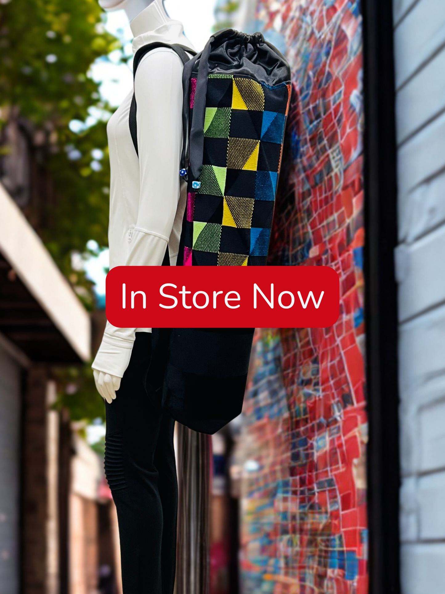 Red Zipper Yoga Mat Bag | Avant Icon Plush