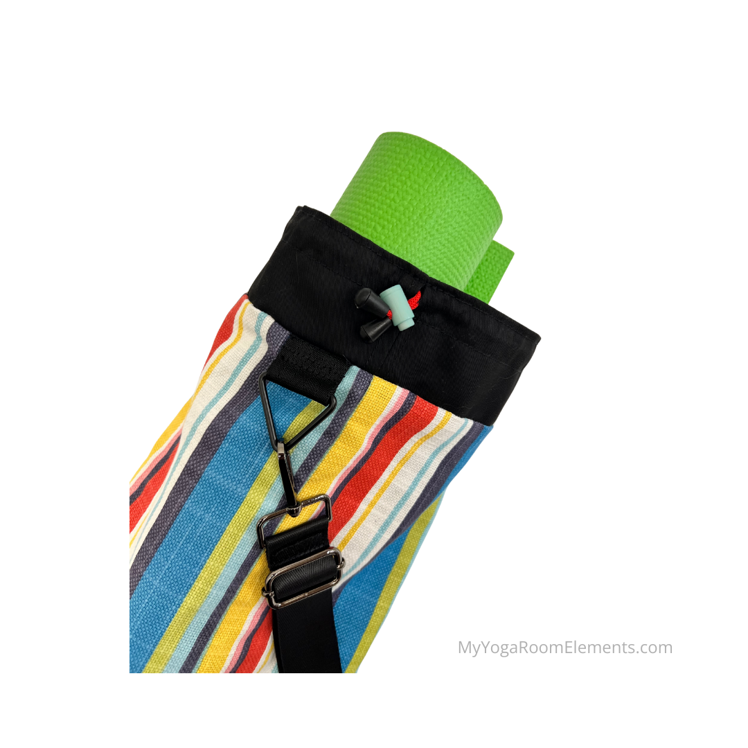 Red Zipper Yoga Mat Bag | Feldstead Stripe