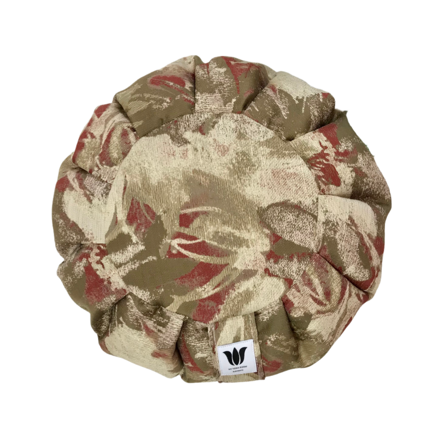 Meditation Cushion | Red Gold Floral