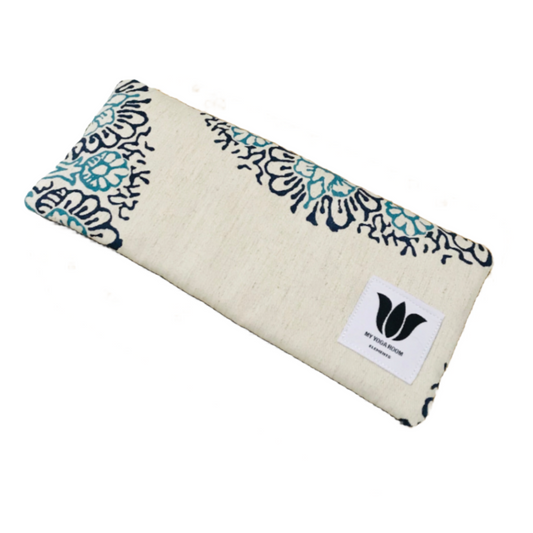 Eye Pillow | Blue Half Mandala Linen