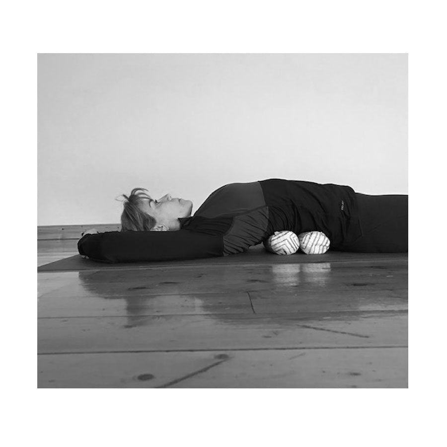Mini bolsters supporting low back bend Made in Canada by My Yoga Room Elements