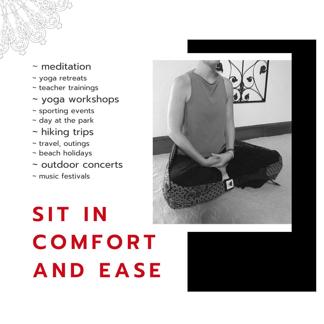 Infinity Meditation Scarf | Blue Grey Sateen