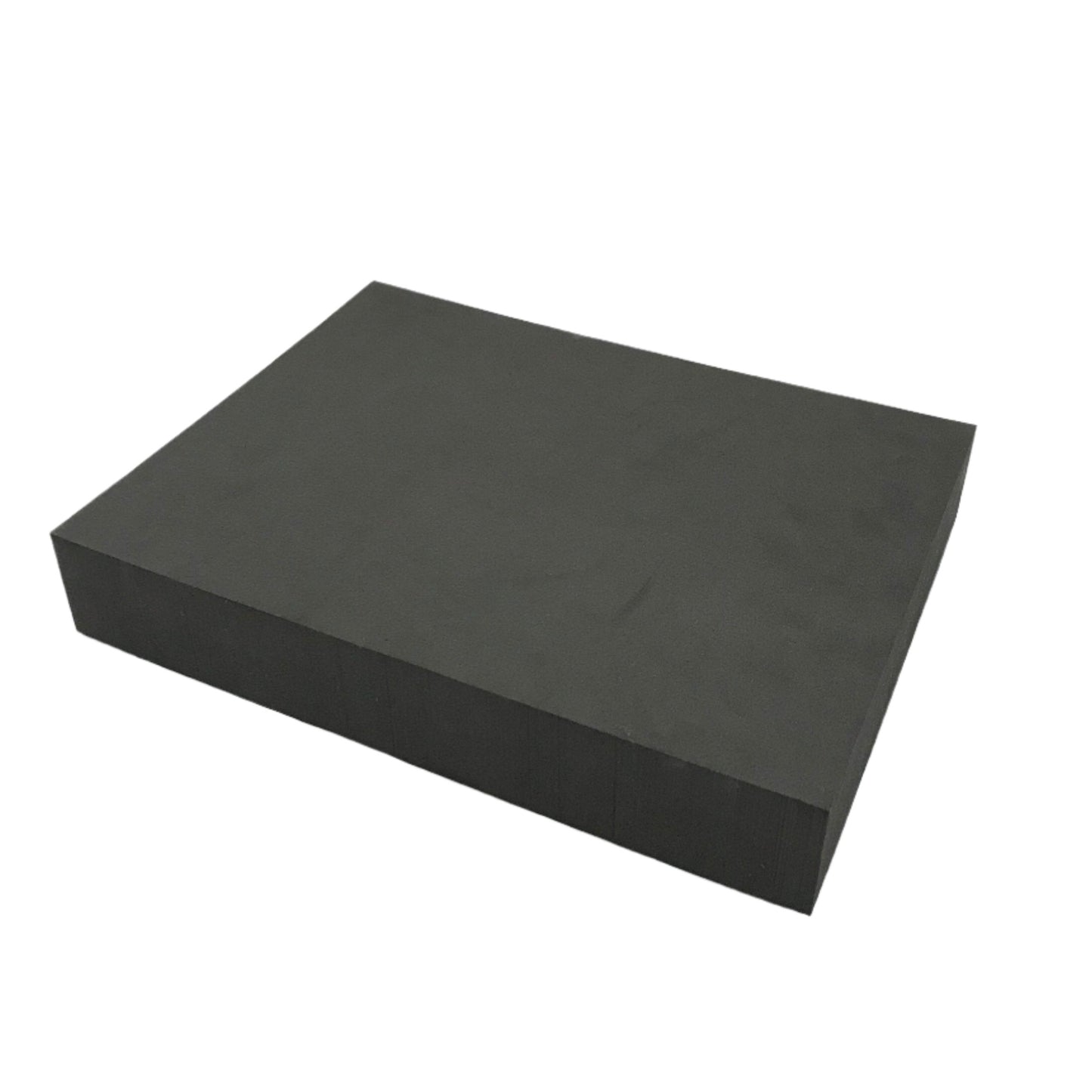 High density foam body prop for yoga and exercise 2" x 8" x 12" in dark grey