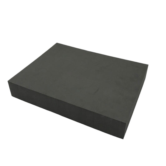 High density foam body prop for yoga and exercise 2" x 8" x 12" in dark grey