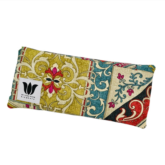 Multi colour eye pillow made in calgary, alberta canada