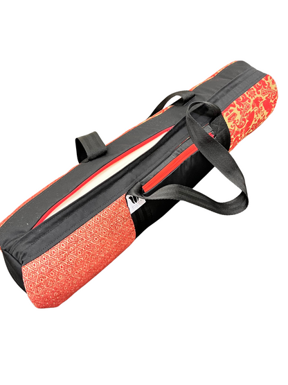 Red Zipper Yoga Mat Bag | Royal Claret