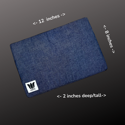 Covered Yoga Block | Blue Denim