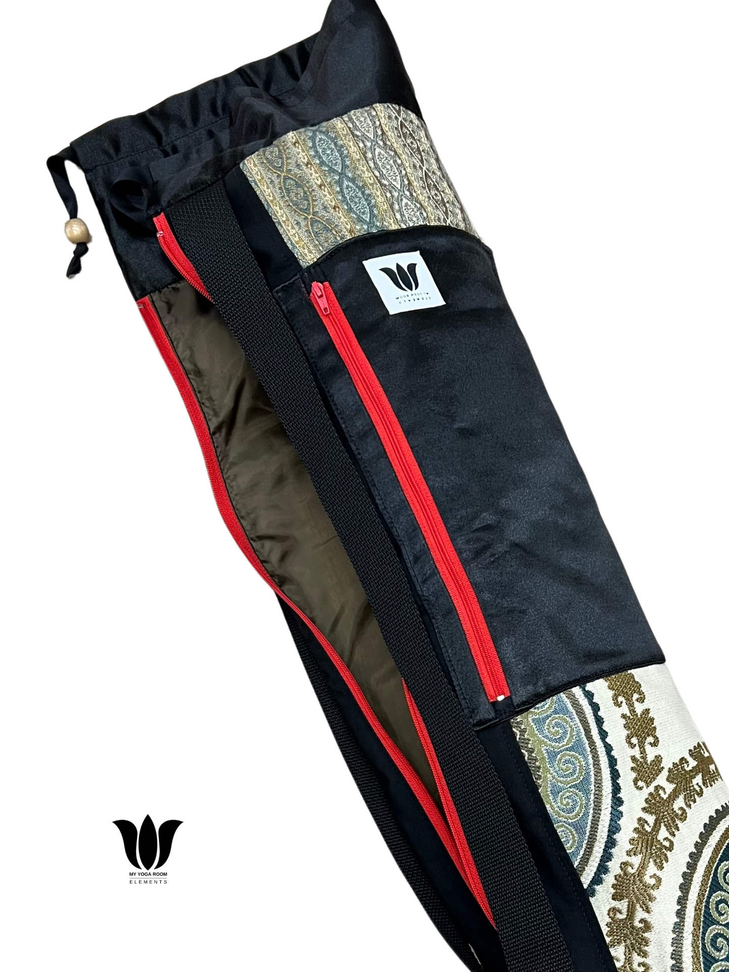 Kalahari Compass | Red Zipper Yoga Mat Bag