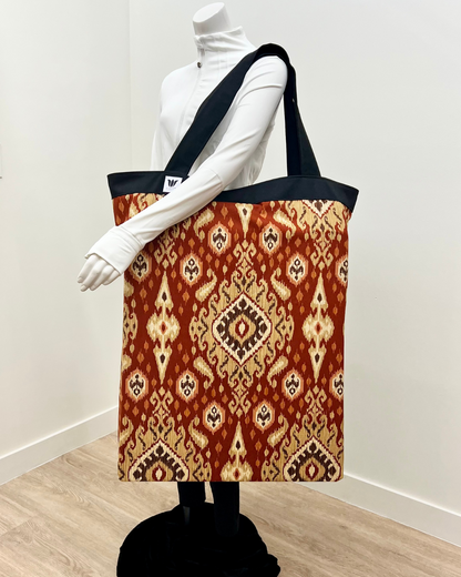 Yoga Tote | Red Ikat