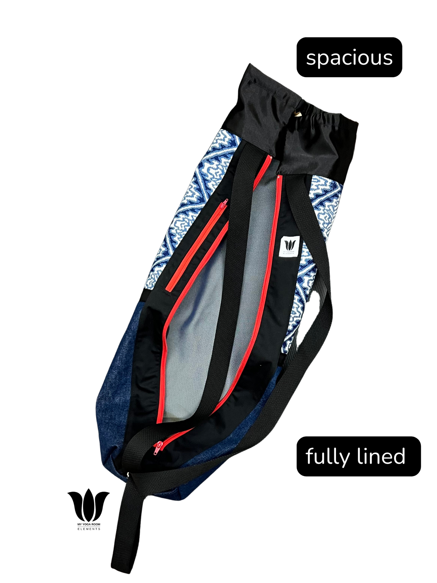 Red Zipper Yoga Mat Bag | Yucatan Azul