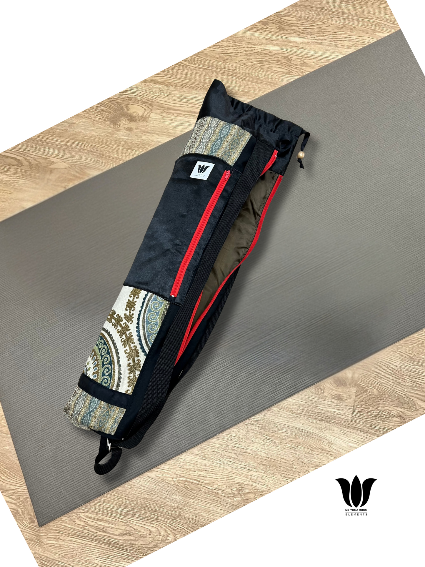 Kalahari Compass | Red Zipper Yoga Mat Bag
