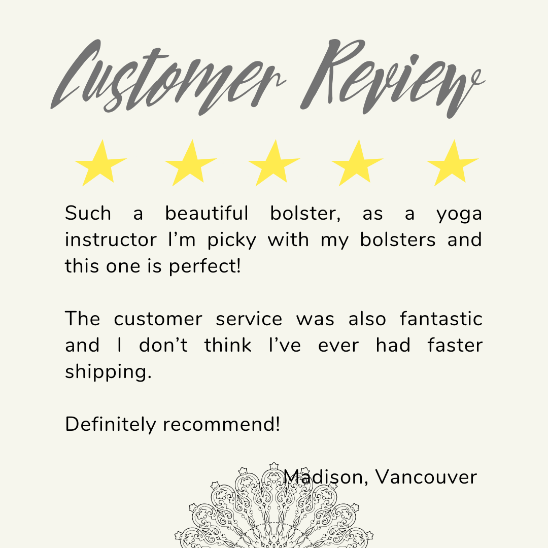 Round Yoga Bolster | Brown Plush