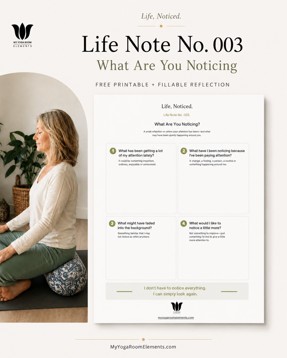 Life Note No. 003 — What Are You Noticing?