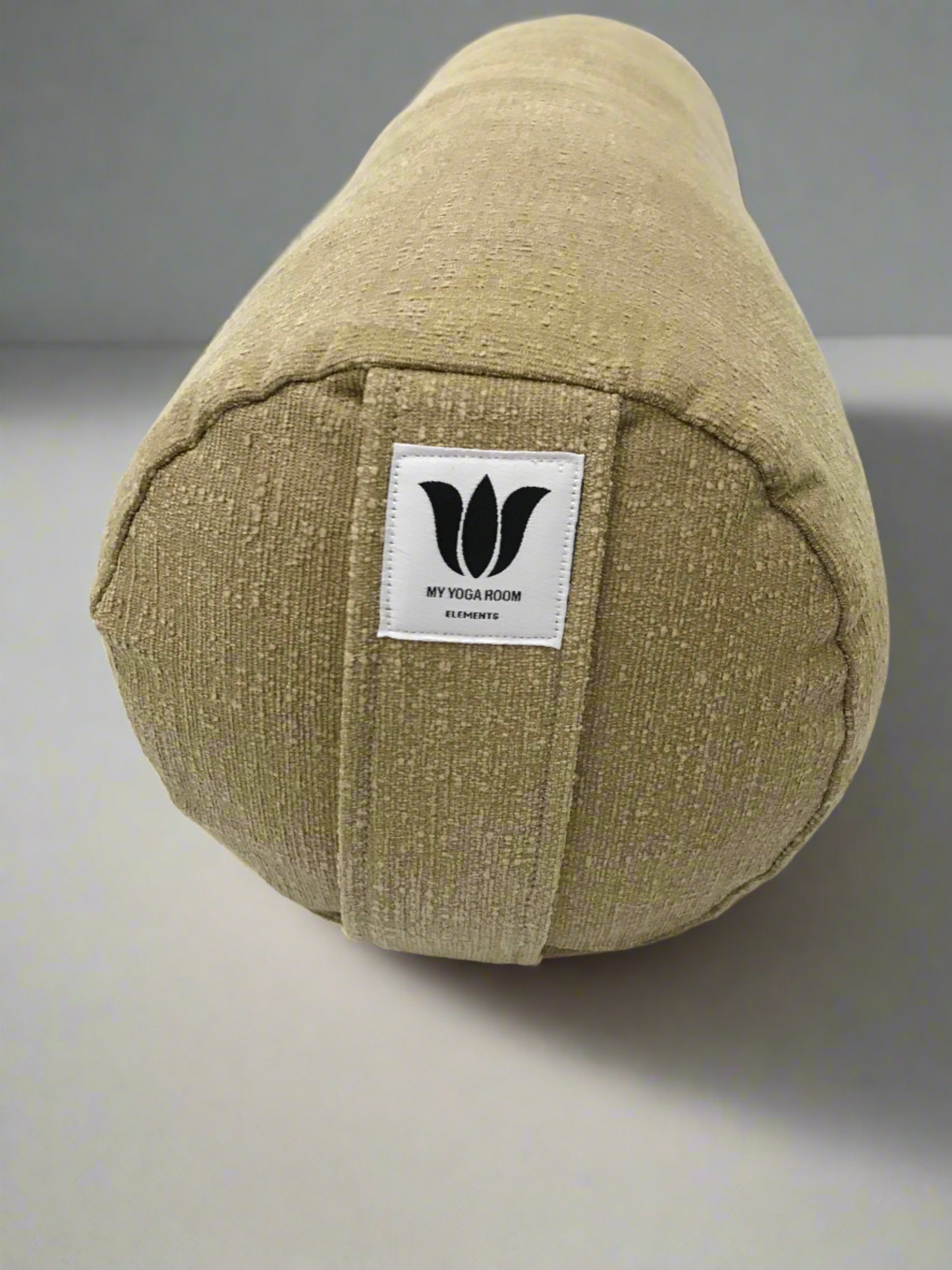 Round Yoga Bolster | Brown Plush