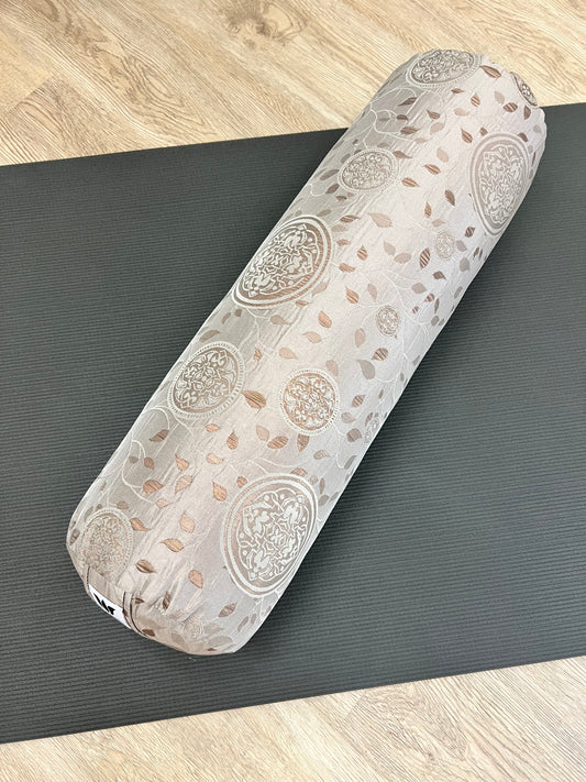 Round Yoga Bolster | Bronze Exotic