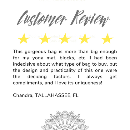 Yoga Tote | Bronze Flower