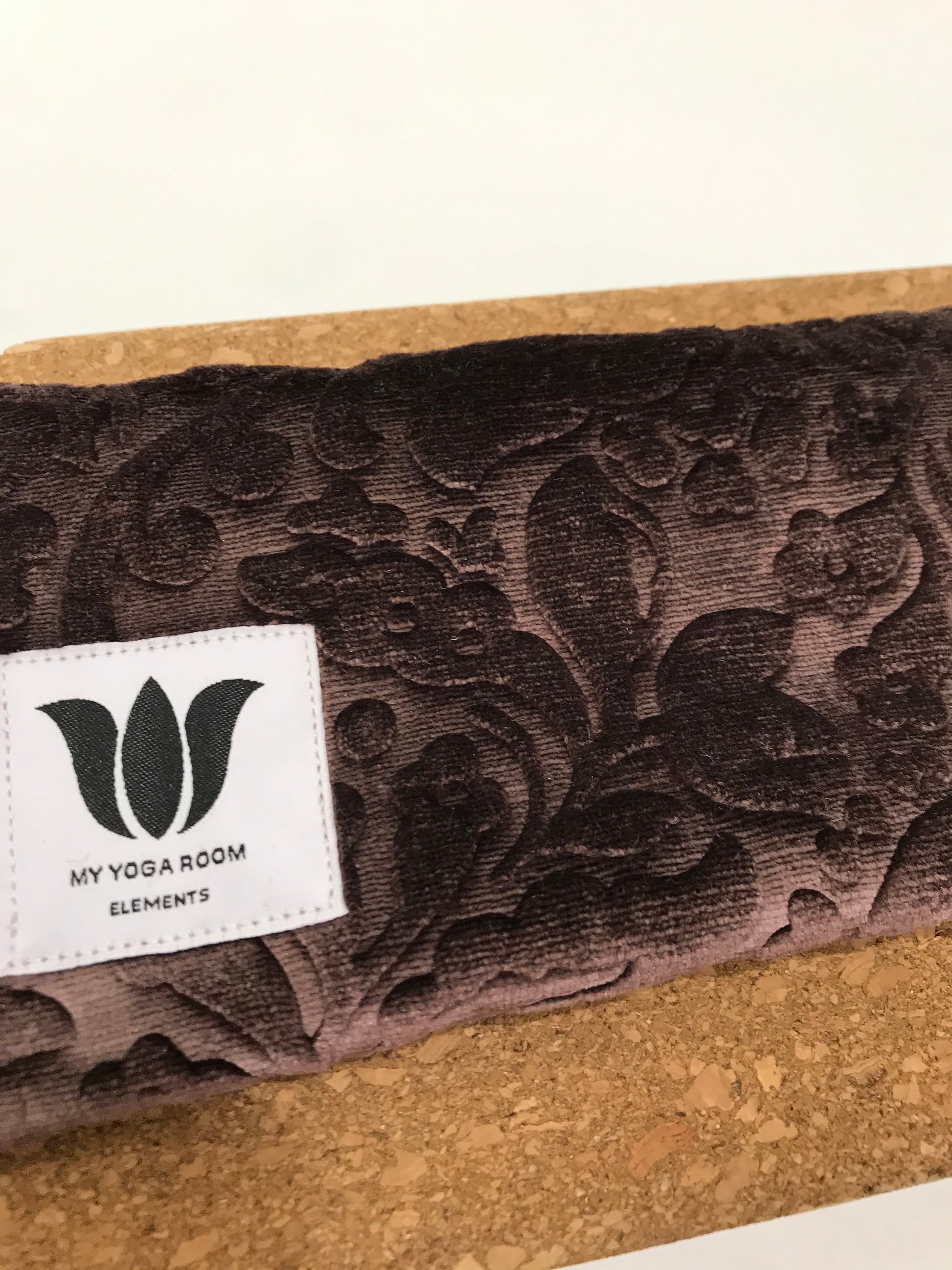 Yoga eye pillow, unscented, therapeutically weighted to soothe eye strain and stress or enhance your savasana. Handcrafted in Canada by My Yoga Room Elements. Purple plush embossed and bamboo fabric.