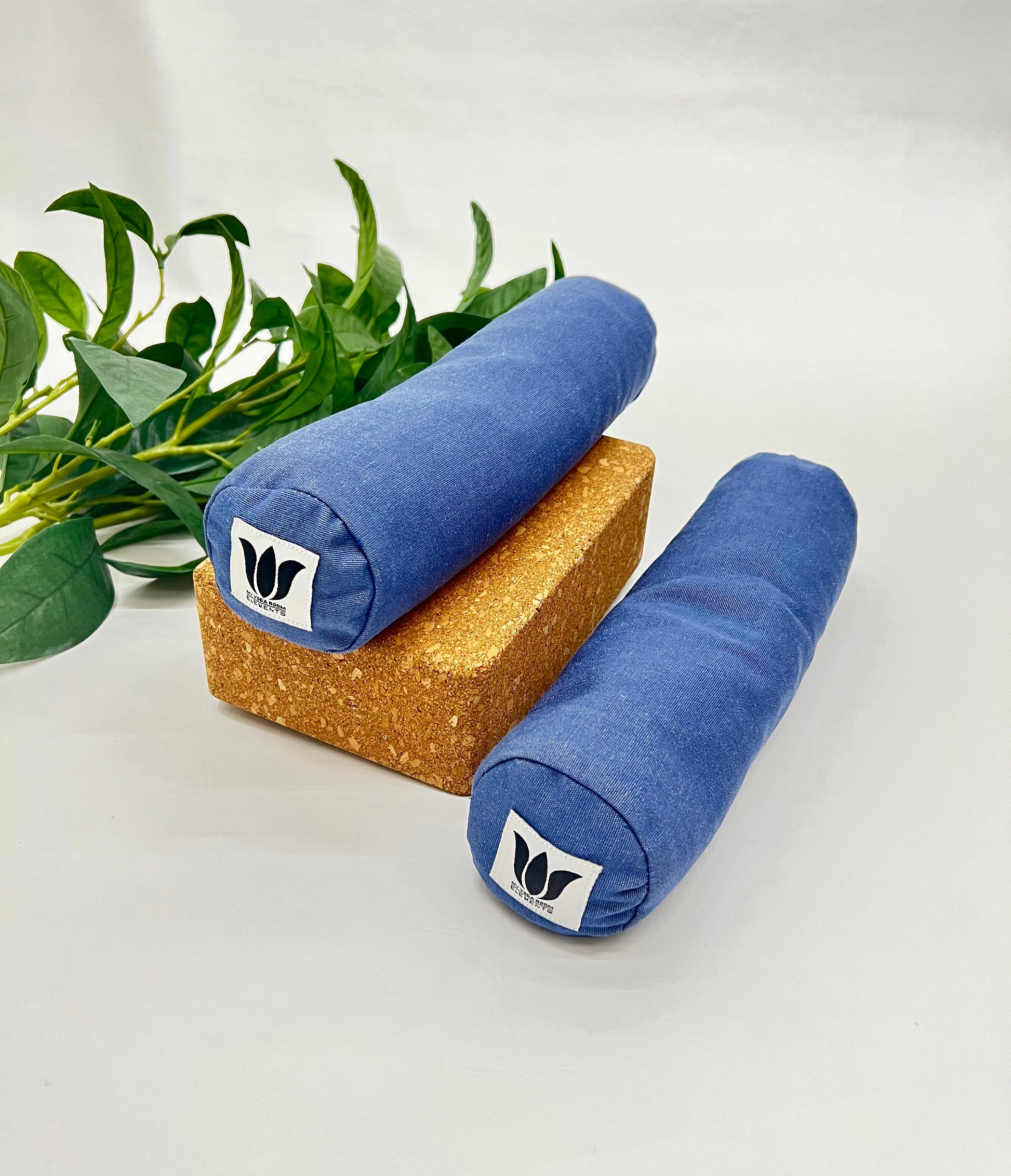 Mini yoga bolster in durable fabric, solid medium blue fabric. Cushion and support the body in the practice of yoga and meditation.Removeable cover. Made in Canada by My Yoga Room Elements