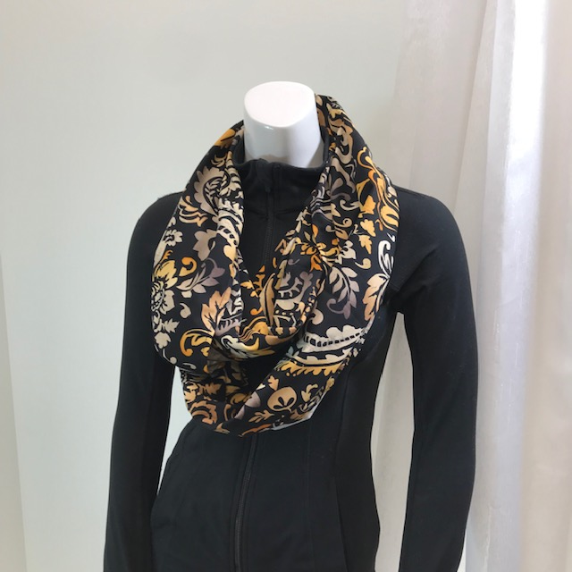 Turn your infinity scarf into a support for your meditation practice, quick snap and adjust to align the spine and sit in comfort. Created by My Yoga Room Elements and produced in Canada